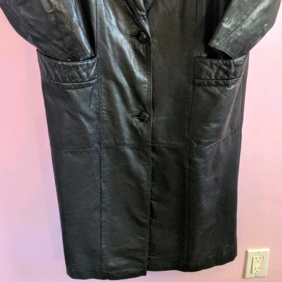 80s Vibe BB Dakota Leather Long Coat SM